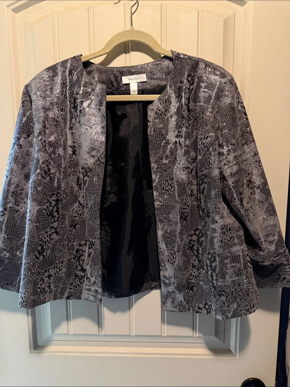 Dress Barn Snake Print Jacket